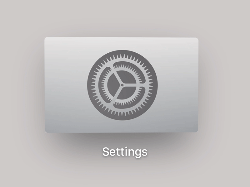 Apple TV Settings Icon in Framer