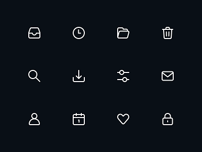 Inbox icons by Robert van Klinken on Dribbble