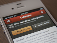 Calendar Notification iPhone by Robert van Klinken on Dribbble