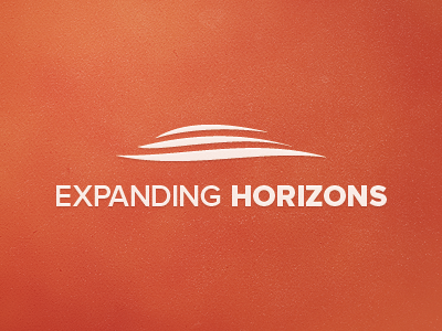 Expanding Horizons logo proxima nova texture