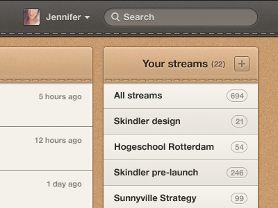 Skindler sidebar add filter profile sidebar skindler stitch stream