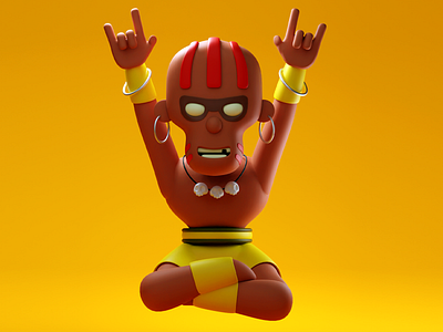 Dhalsim - Street Fighter 3d 3dcharacter 3dmodel 3dmodelling 3dsmax blender blender3d design illustration