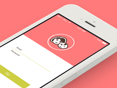 SmartBabyScale APP UI design app baby flat ios7 pink ui weight