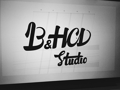 b&hcd lettering logo typography