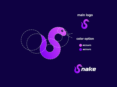 snake purple coloring logo app branding design icon illustration logo typography ui ux vector