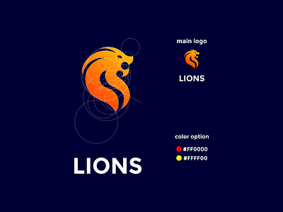 lion icon animal logo