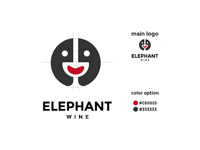 elepant wine logo app branding design icon illustration logo typography ui ux vector web