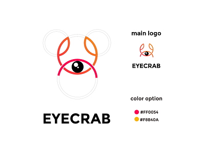 eyecrab coloring logo app branding design icon illustration logo typography ui ux vector