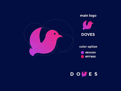 dove bird icon logo