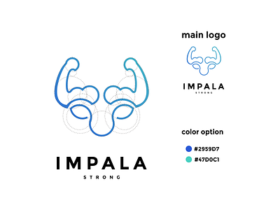 impala strong logo app branding design icon illustration logo typography ui ux vector