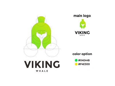 viking whale green coloring logo app branding design icon illustration logo typography ui ux vector