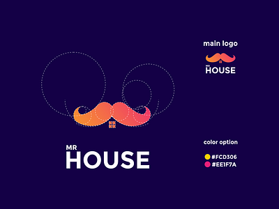 mr house coloring logo app branding design icon illustration logo typography ui ux vector