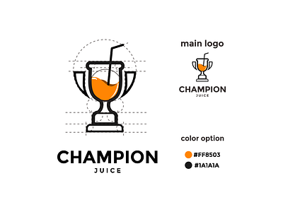 champion juice logo app branding design icon illustration logo typography ui ux vector