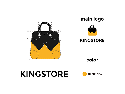 kingstore logo app branding design icon illustration logo typography ui ux vector