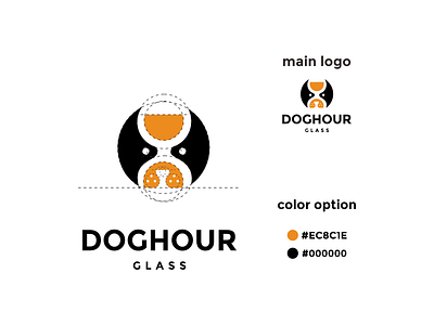 doghour glass logo app branding design icon illustration logo typography ui ux vector web