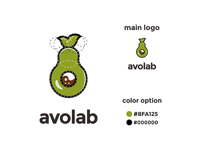 avolab green coloring logo app branding design icon illustration logo typography ui ux vector