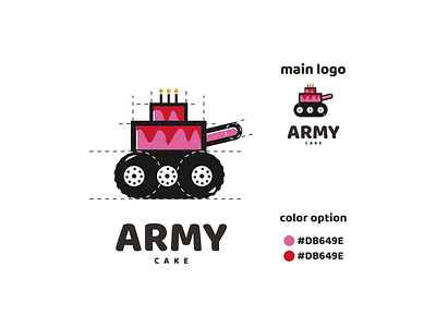 army cakes logo app branding design icon illustration logo typography ui ux vector