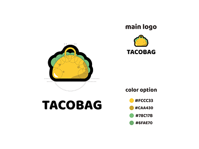 taco's bag logo app branding design icon illustration logo typography ui ux vector