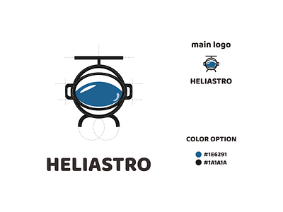 helicopter and astronout logo app branding design icon illustration logo typography ui ux vector