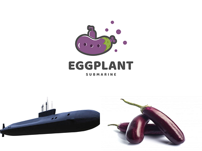 eggplant  and submarine