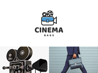 cinema bags app branding design icon illustration logo typography ui ux vector