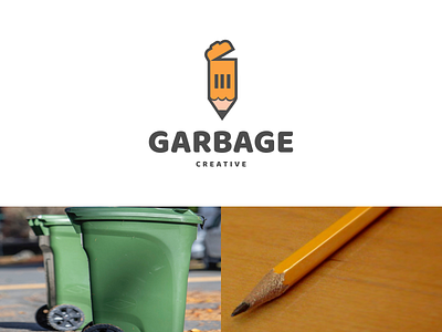 pencil and garbage
