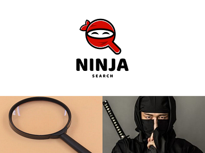 ninja and finder app branding design icon illustration logo typography ui ux vector