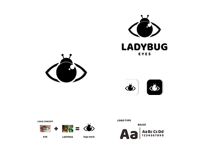 lady bug eyes app branding design graphic design icon illustration logo typography ui