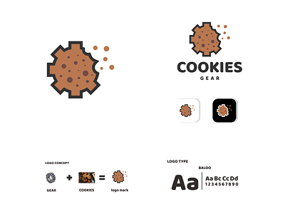 cookies gear app branding design graphic design icon illustration logo typography ui ux vector