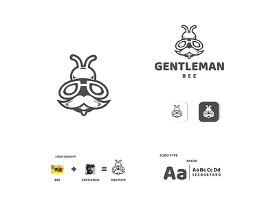 gentleman bee app branding design graphic design icon illustration logo typography ui ux vector
