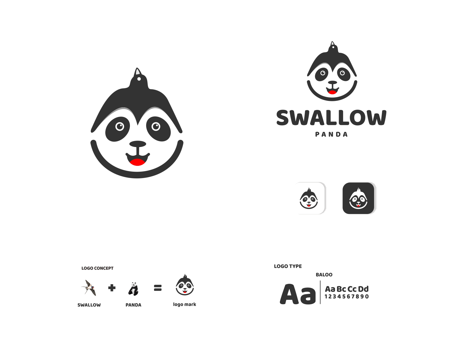 Swallow And Panda By Rinaldo On Dribbble