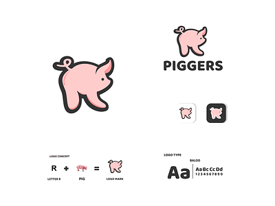 PIG AND LETTER R