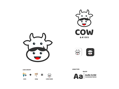 cow and kids