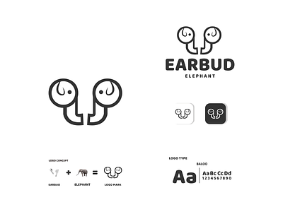 elephant and earbud