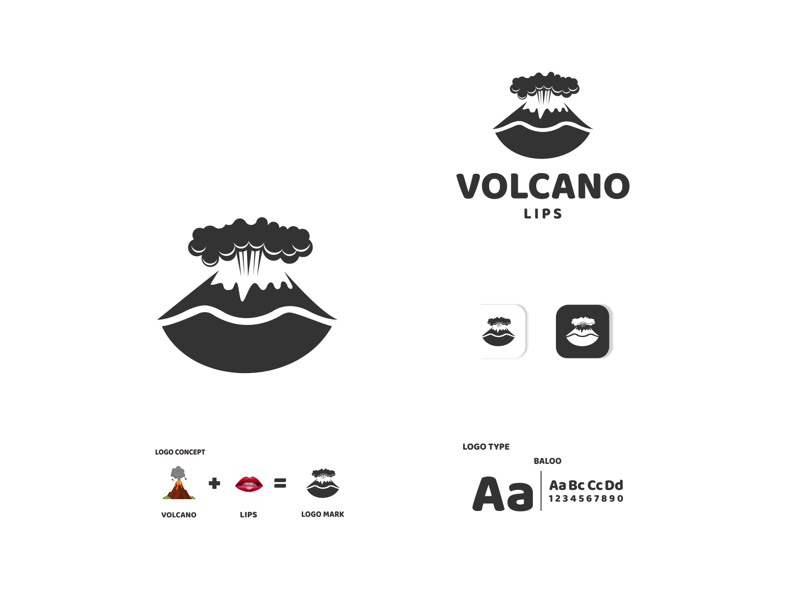 Volcano And Lips By Rinaldo On Dribbble