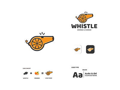 whistle orange and cannon