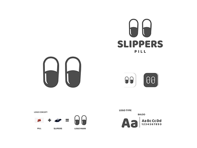 slippers pill app beach branding design footwears hospital icon illustration logo medical medicine pill sandals slippers typography ui ux vector