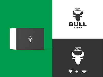 bull and ramen animal app branding bull design food icon illustration japannese logo matador ramen spainsh typography ui ux vector