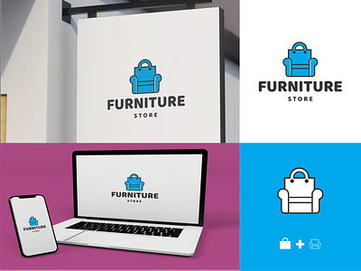 bags and furniture app bags branding design furniture icon illustration logo typography ui ux vector