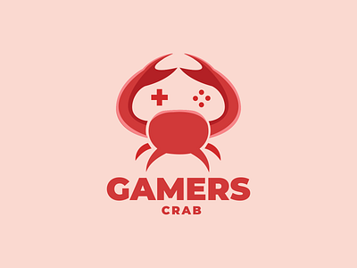 CRAB and GAMING app branding crab design dual meaning gaming graphic design icon illustration logo typography ui vector