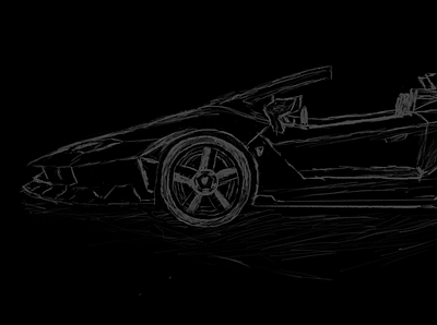 lambo centenario roadster sketch :) design digital drawing flat icon illustration logo sketch