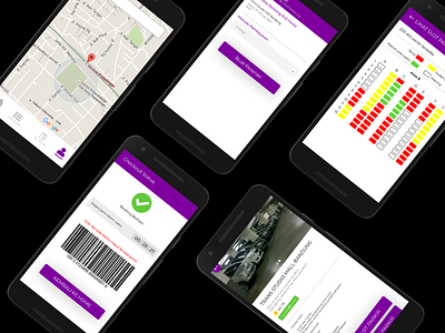 Violet Park - Mobile UI Application 2 adobe photoshop branding design graphic design illustration logo mobile parking photoshop ui ux
