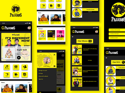 Mobile App - Prambors FM App redesign adobe photoshop design drawing graphic design illustration logo mobile photoshop prambors pramborsfm redesign sketchapp ui ux