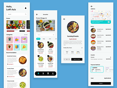 Food Apps - Mobile User Interface - UI UX