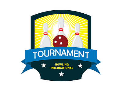 Logo - Tournament Bowling coreldraw design drawing graphic design illustration