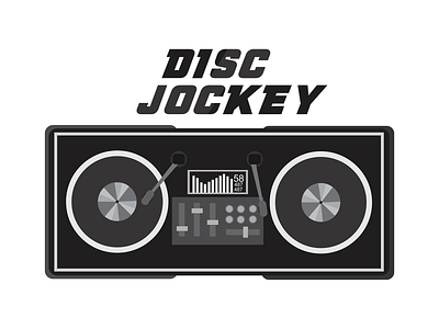 Disc Jockey art coreldraw design disc jockey drawing illustration