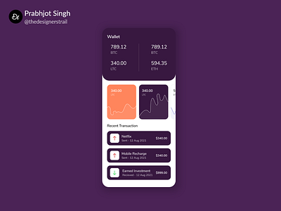 Wallet app design