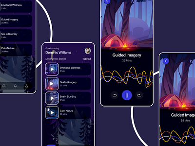 Meditation App android appdesign concept design design ios iosapp ui ux