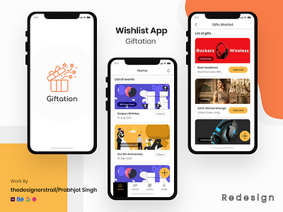 Wishlist App(Giftnation Redesign)