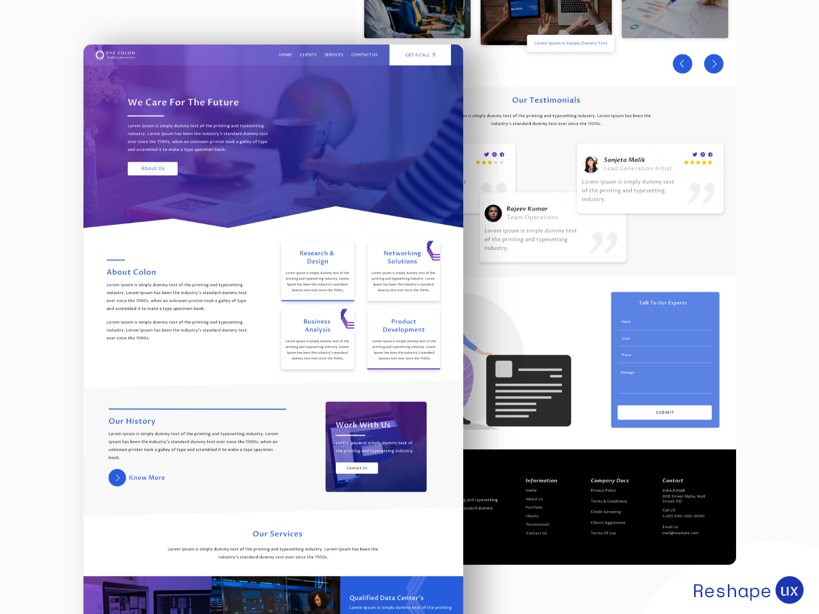 Technology: Website Landing Page by Prabhjot Singh on Dribbble